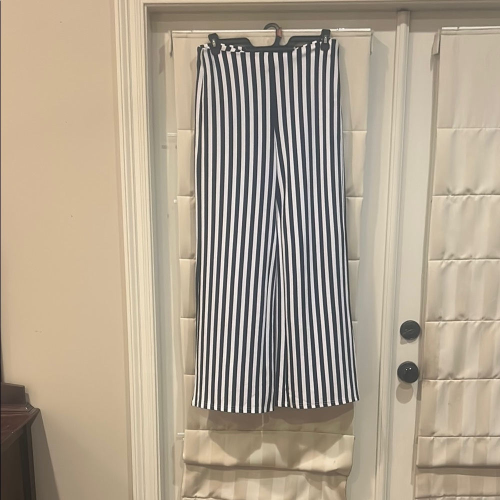 SHEIN Monochrome Striped Trousers